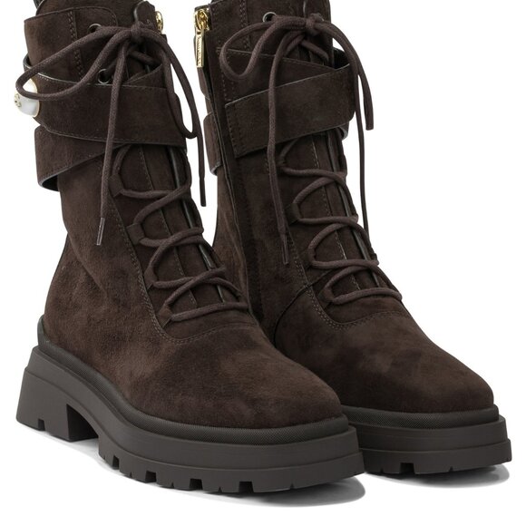 Jimmy Choo Noemi 45 Mm Combat Boots IT 38 Women - Picture 2 of 5